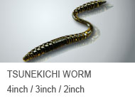 TSUNEKICHI WORM 4inch / 3inch / 2inch